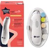 Tommee Tippee Electric Baby Nail File Trimmer, Battery-Powered Infant Nail Clipper with LED Light and Six Filing Heads for Baby and Adult Use