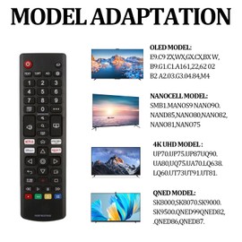 Universal TV Remote for LG Smart TV, Compatible with All LG UHD OLED EVO QHD QNED NanoCell 4K 8K TV Remote Control Replacement AKB76037605