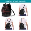 DHSWNNG Pack of 2 Basketball Bag, Ball Net 1 Ball,