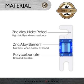 Conext Link AFS125-10 Nickel 125 Amp AFS Fuse 10 Pack （14110）