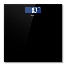 Báscula Digital Cuadrada Pesa Hasta 180 Kg (Negro)