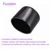 sourcing map 4 Pack 55mm ID Black Screw Thread Protectors