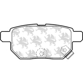 Quinton Hazell Brake Pad Set - 4 OEM Quality Direct Fit Replacement Brake Pads for Single Axle - Rear - BP1619