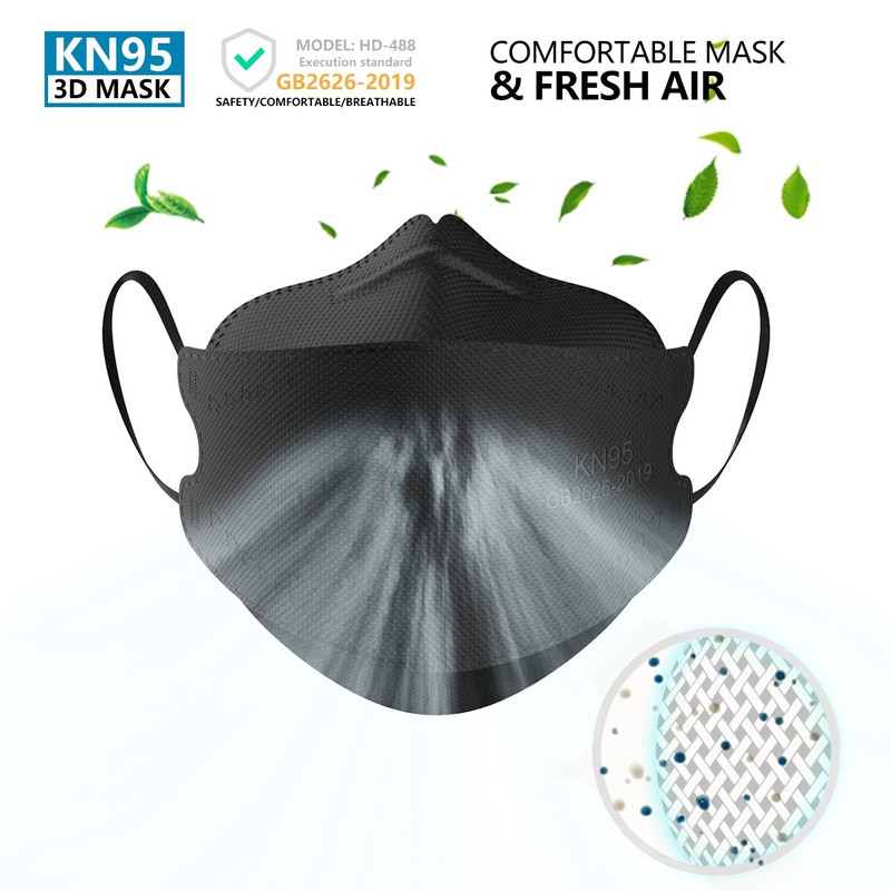 KIMARS KN95 Face Masks 50 Pack, Breathable Comfortable and Disposable