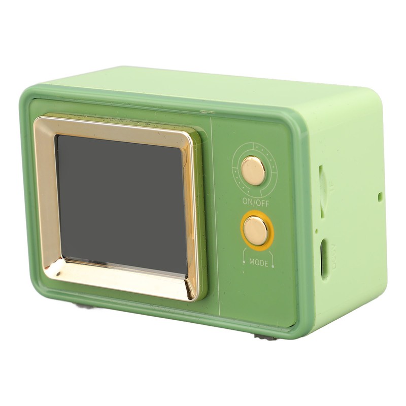Retro Speaker TV Shaped Multifunctional Fashionable Time Speaker for Home