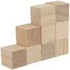 HOZEON 500 PCS 1/2 Inch Wooden Cubes, Natural Unfinished Wood