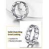 ChainsHouse Stainless Steel Ring for Men Cuban Link Chain Ring