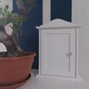 Wooden World Wooden Key Cabinet with Door and 6 Hooks
