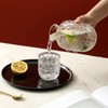 BFYDOAA Bedside Water Carafe with Tumbler Glass - Crystal Pitcher