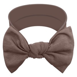 BABYGIZ Baby Girl Headbands-Infant,Toddler Cotton Handmade Hairbands with Bows Child Hair Accessories (Brown)