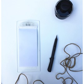 HERF Plastic Clipboard Use to Clip Menu or Storage Papers, 4x9in, 5-Pack (Transparent)