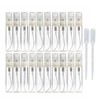 Enslz 20pcs Empty Clear 5ml Glass Spray Bottle Refillable Perfume