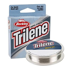 Berkley Trilene® Micro Ice®, Clear Steel, 4-Pound Break Strength, 110yd Monofilament Fishing Line, Suitable for Freshwater Environments