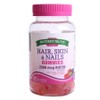 Nature's Struth Hair & Skin & Nails 2500mcg Biotin Natural Fruit Gummies, 1 unit, 80 tablets / 네이쳐스트루쓰 헤어 & 스킨 & 네일 2500mcg 비오틴 내추럴 프루트 구미, 1개, 80정