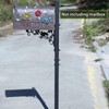 MEIYIHUI 40.2-51.8" H Heavy Duty Outdoor Mailbox Post, Steel Mailbox