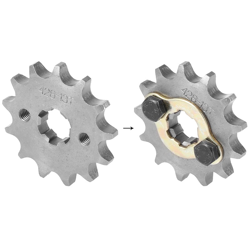 F FIERCE CYCLE Fitting Screw Metal Titanium Tone Motorcycle Sprocket