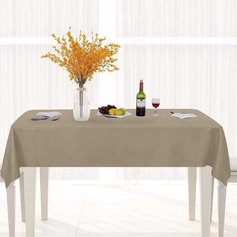 sancua 100% Waterproof Rectangle PVC Tablecloth - 52 x 70