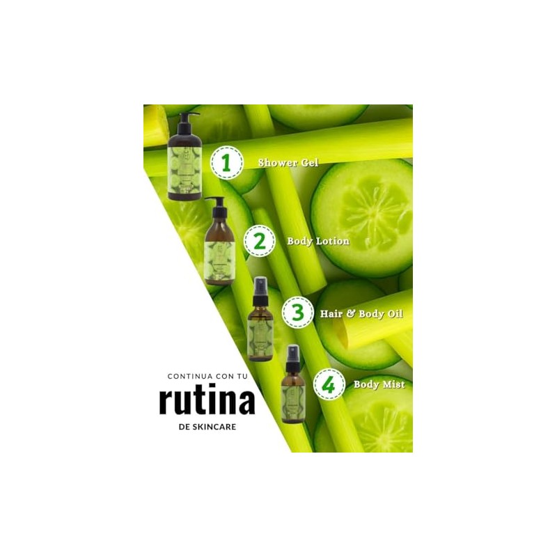 Oleum Vitae Kit Dúo Shower Gel Body Lotion Cucumber Breeze