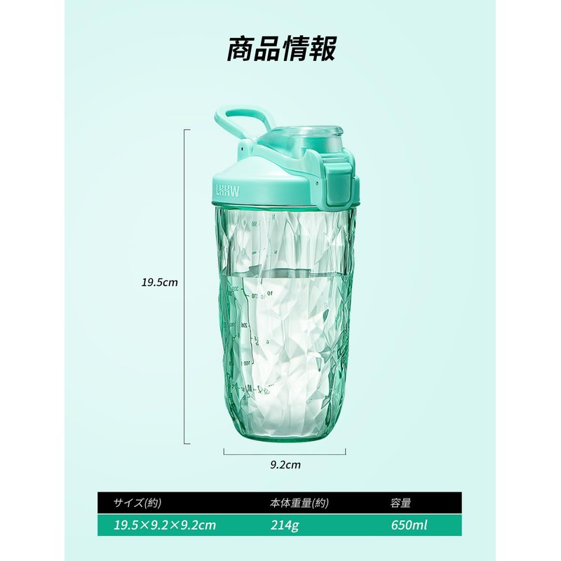 Lohanway (LHHW) Protein Shaker, BPA Free, Protein Shaker, Using Tritan,