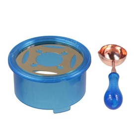 GUDEKIKL Wax Seal Warmer Kit with Melting Spoon, Removable Sealing Wax Melting Pot, Plastic Sealing Wax Seal Furnace Tools, Wax Seal Holder Furnace for Melting Wax Beads