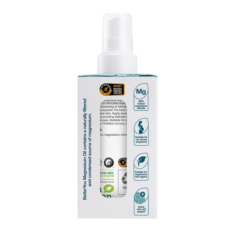 BetterYou Magnesium Oil Body Spray - Pure Magnesium Chloride Muscle