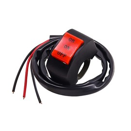 X-STYLE Motorcycle Switch, 2 Circuits, ON and Off, 3 Wires, 2 Stage Switch, 12 V, Handlebar Switch, Suitable for Squid Ring Lights, 1 Piece