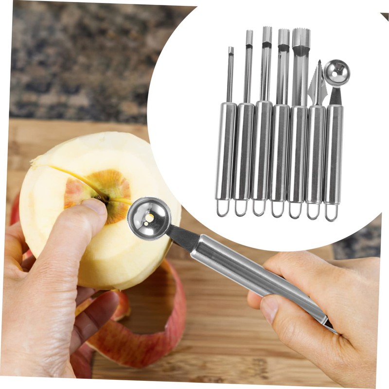 WHAMVOX Manual Fruit Core Remover Berry Core Slicer Apple Corer