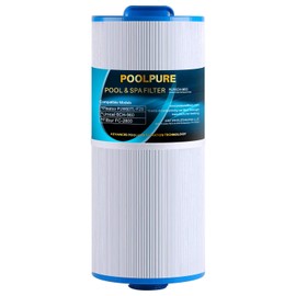 POOLPURE PLF6CH-960 Spa Filter Replaces PJW60TL-F2S, Jacuzzi Filters J-300, J400, Filbur FC-2800, 6540-476, 6540-383, Hot Tub Filter with Closed Handle(Not be Removed) 1PACK