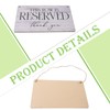 Pack of 3 Reserved Row Signs for Wedding Wooden Signs