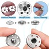 Sew-On Snaps for Clothing - 276 Sets Metal Sewing Snap