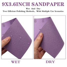 Sandpaper 600 Grit,Wet Dry Sanding Sheets,High Performance Ceramic Abrasive Sand Paper for Wood Furniture Finishing,Metal Grinding,Automotive Polishing,9 x 3.6 Inch,25-Pack