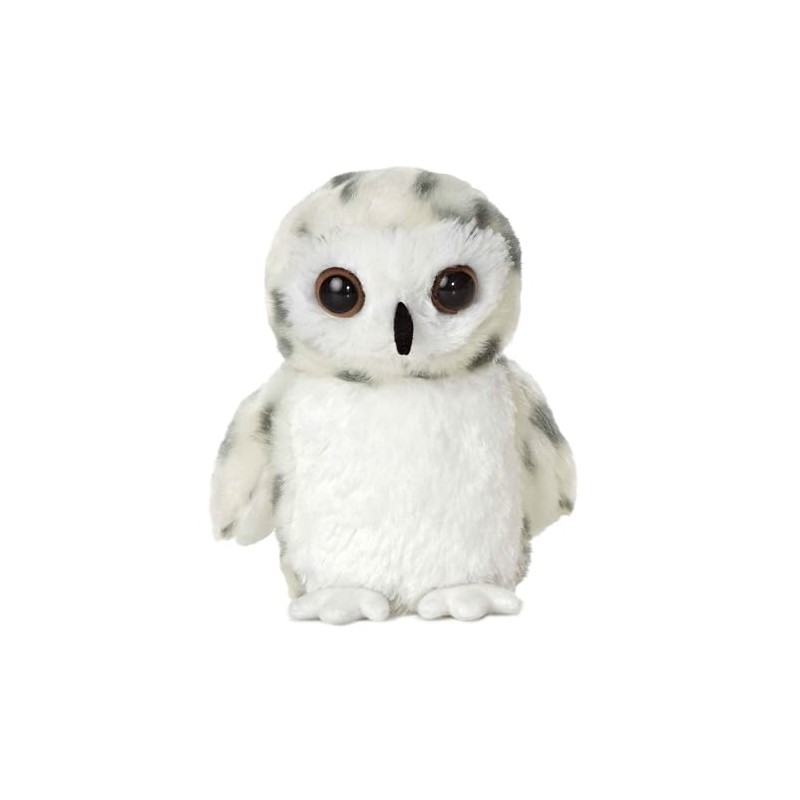 Aurora® Adorable Mini Flopsie™ Snowy Owl Stuffed Animal - Playful