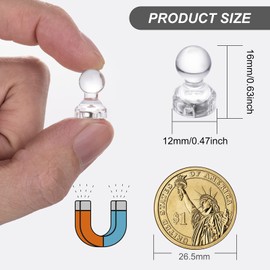 66PCS Magnetic Push Pin Magnet, Push Pin Magnet, Fridge Magnet Magnetic Thumb Tacks for Kitchen, Refrigerator, Office, School, Whiteboard