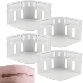 WADY Sheet Holders for Corners - 4PCS Bed Sheet Holder with Lock Strips, Secure Bed Sheets Firmly in Place, Fitted Sheet Holders for Mattress Protectors, Blankets, Bedding (White)