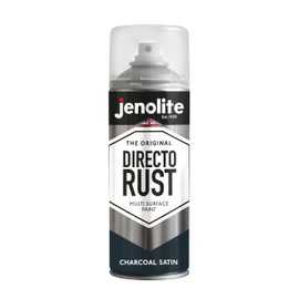 JENOLITE Directorust Satin Spray Paint | CHARCOAL GREY | 400ml (13.52fl oz) | Semi-Gloss Spray Paint | Wood, Metal, Plastic, Ceramic & Rusted Surfaces | Interior & Exterior Use | RAL7016