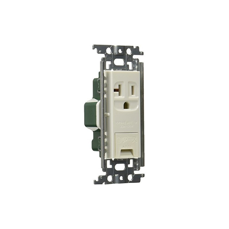 Panasonic WTF19313WK Grounding Outlet with Embedded Earth Terminal for Both