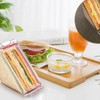 ANCLLO Triangular Sandwich Container, Reusable Triangle Sandwich Box, Portable Breakfast