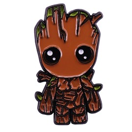 Guardians Galaxy Baby Groots Tree Superhero 1 Inch Tall Metal Enamel Pin