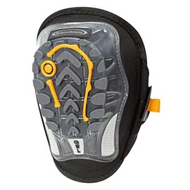 McGuire-Nicholas Stabilizer Shock Absorbing Heavy Duty Gel Foam Protective Knee Pads, Work Knee Pads for flooring, construction, working, gardening, and cleaning., clear,yellow,black