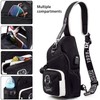 Junlion Sling Bag, Crossbody Shoulder Bag for Mens Women Multipurpose