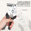 Linxor - Schnellklammerzange für Maschendraht, Zaun + 600 Klammern -