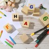 3 Inch Wooden Blocks for Crafts, 8Pack 75mm Unfinished Wood