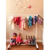 Boottique Child Garment Rack- Kids Closet Organizer- with Childrens Velvet