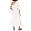 The Drop Women's April One Shoulder Cut-Out Tiered Midi Dress,