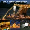 Camping String Lights, 3 in 1 Quick Storage 32.8FT Rechargeable