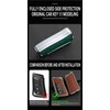 TECART Leather Car Key Case Key Protection Cover Keyring fit