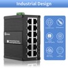 ATROODAC 12 Port Gigabit Ethernet Switch, Unmanaged Industrial Network Switch,