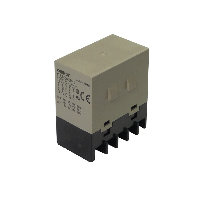 Omron G7J-2A2B-B AC200/240 General Purpose Relay, Screw Terminal, W-Bracket Mounting,