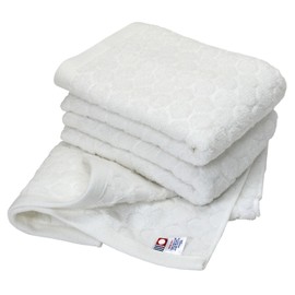 Imabari Towel Certified Face Towel Hiorie (Hiorie) Dot 3-Piece Set Off White Made in Japan Jacquard Imabari Brand Cotton 100% Polka Dot Pattern