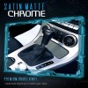 Solutions Gunmetal Satin Matte Chrome Metallic Vinyl Film Wrap Sticker